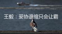 王毅
：妥协退缩只会让霸凌者得寸进尺