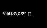 纳指收跌0.9% 日、韩公司股票走低