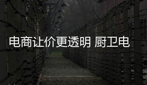 如果厨卫电器实现了电商化