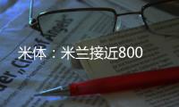 米体
	：米兰接近800
