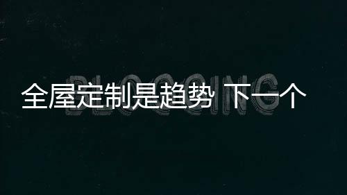 在整个大建材家居行业