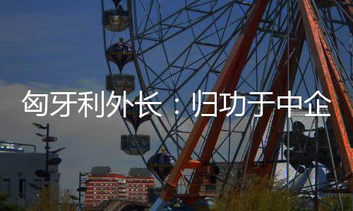 匈牙利采取经济中立战略
