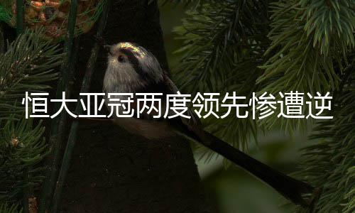 广州恒大打得并不保守