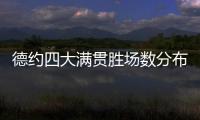 德约四大满贯胜场数分布	
：澳网99，法网101
，温网100，美网90