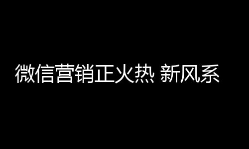 新见系统行业不缺品牌